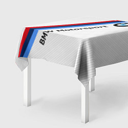 Скатерть для стола BMW Motorsport: White Carbon, цвет: 3D-принт — фото 2