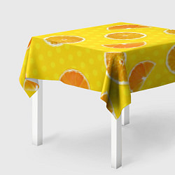 Скатерть для стола Апельсиновое настроение, цвет: 3D-принт — фото 2