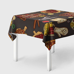 Скатерть для стола Шашлычное раздолье, цвет: 3D-принт — фото 2