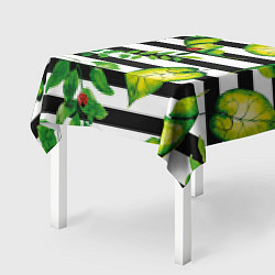 Скатерть для стола Полосатые тропики, цвет: 3D-принт — фото 2