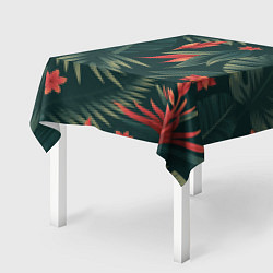 Скатерть для стола Зеленые тропики, цвет: 3D-принт — фото 2
