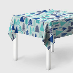 Скатерть для стола Зимний лес, цвет: 3D-принт — фото 2