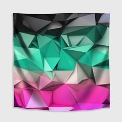 Скатерть для стола Неоновые грани, цвет: 3D-принт