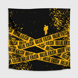 Скатерть для стола BILLIE EILISH: Yellow & Black Tape, цвет: 3D-принт