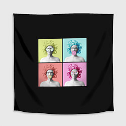 Скатерть для стола Медуза Горгона Pop Art, цвет: 3D-принт