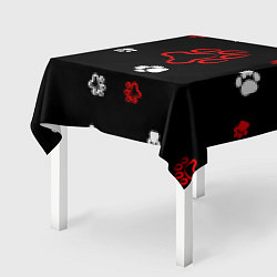 Скатерть для стола Следы собак, цвет: 3D-принт — фото 2