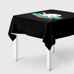 Скатерть для стола Flat earth Cat, цвет: 3D-принт — фото 2