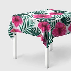 Скатерть для стола Гавайский гибискус, цвет: 3D-принт — фото 2