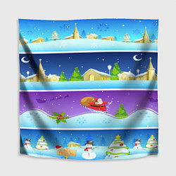 Скатерть для стола Санта Клаус, цвет: 3D-принт