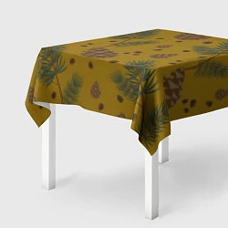 Скатерть для стола Сибирские шишки, цвет: 3D-принт — фото 2