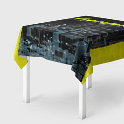Скатерть для стола Город CYBERPUNK 2077, цвет: 3D-принт — фото 2