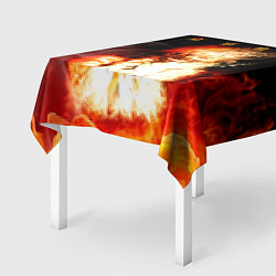 Скатерть для стола Огненый Канеки Кен, цвет: 3D-принт — фото 2