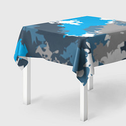 Скатерть для стола Камуфляж ледяной, цвет: 3D-принт — фото 2