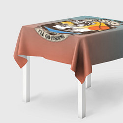 Скатерть для стола Поход и туристическая рыбалка, цвет: 3D-принт — фото 2