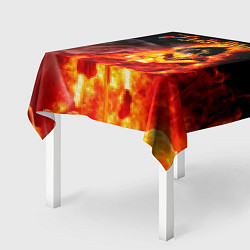 Скатерть для стола Юно в огне Чёрный клевер, цвет: 3D-принт — фото 2