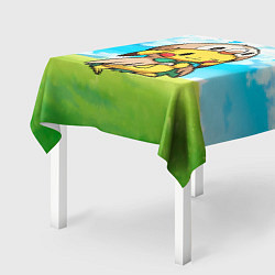 Скатерть для стола Пикачу совенок, цвет: 3D-принт — фото 2