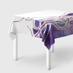 Скатерть для стола Фиолетовые нити, цвет: 3D-принт — фото 2