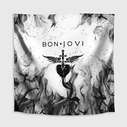 Скатерть для стола BON JOVI HEART СЕРДЦЕ, цвет: 3D-принт