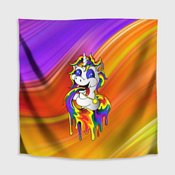 Скатерть для стола Единорог Unicorn Rainbow Z, цвет: 3D-принт