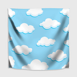 Скатерть для стола Белые облака, цвет: 3D-принт