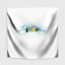Скатерть для стола Нежность Зимний пейзаж, цвет: 3D-принт