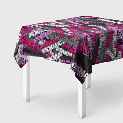 Скатерть для стола Розовый камуфляж ЯЖМАТЬ, цвет: 3D-принт — фото 2