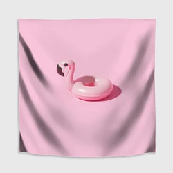 Скатерть для стола Flamingos Розовый фламинго, цвет: 3D-принт