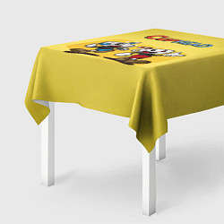Скатерть для стола Cuphead and Mugman Чашечки, цвет: 3D-принт — фото 2