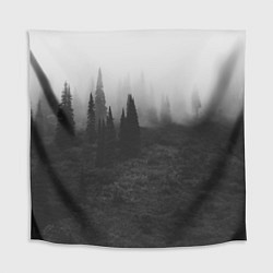 Скатерть для стола Туманный лес - туман, цвет: 3D-принт