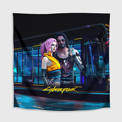 Скатерть для стола Johnny и Vi Girl Cyberpunk2077, цвет: 3D-принт