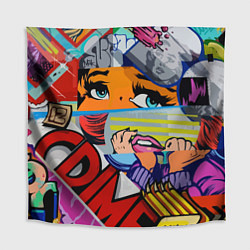 Скатерть для стола Авангардная композиция Pop art Eyes, цвет: 3D-принт