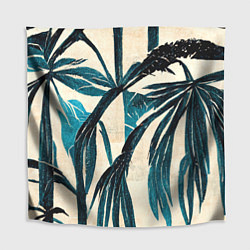 Скатерть для стола Винтажные пальмы, цвет: 3D-принт