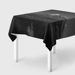 Скатерть для стола Тёмные горы и озеро, цвет: 3D-принт — фото 2