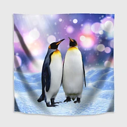 Скатерть для стола Пингвины на снегу, цвет: 3D-принт