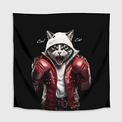 Скатерть для стола Cool fighting cat, цвет: 3D-принт