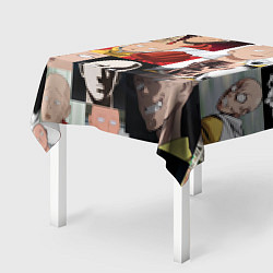 Скатерть для стола Saitama - many faces, цвет: 3D-принт — фото 2