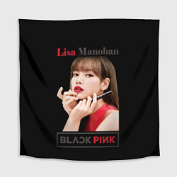 Скатерть для стола Blackpink Lisa paints lips, цвет: 3D-принт