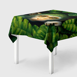Скатерть для стола Маленькая обезьянка в листьях, цвет: 3D-принт — фото 2