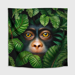 Скатерть для стола Черная обезьянка, цвет: 3D-принт
