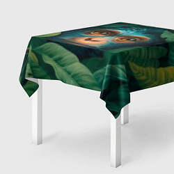 Скатерть для стола Обезьяна в кустах, цвет: 3D-принт — фото 2