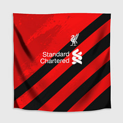Скатерть для стола Ливерпуль - красные полосы, цвет: 3D-принт