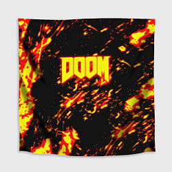 Скатерть для стола Doom огненный стиль ад марса, цвет: 3D-принт