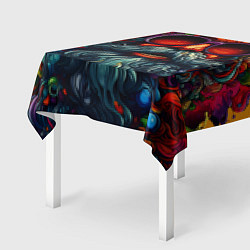 Скатерть для стола Хайповый дед Мороз, цвет: 3D-принт — фото 2