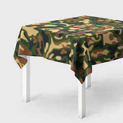 Скатерть для стола Коты и кошки - камуфляж, цвет: 3D-принт — фото 2