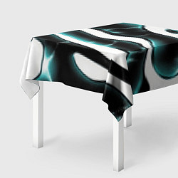 Скатерть для стола Абстрактный черно-зеленый камуфляж, цвет: 3D-принт — фото 2