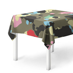 Скатерть для стола Камуфляж: микс цветов, цвет: 3D-принт — фото 2