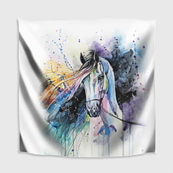 Скатерть для стола Акварельная лошадь, цвет: 3D-принт