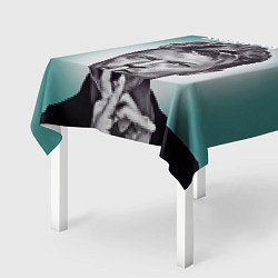 Скатерть для стола Дэвид Боуи: тишина, цвет: 3D-принт — фото 2