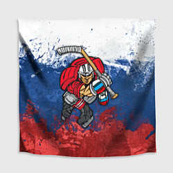 Скатерть для стола Русский хоккеист, цвет: 3D-принт