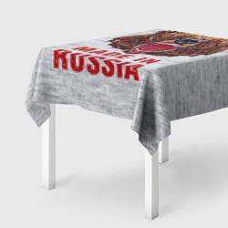 Скатерть для стола Bear: Made in Russia, цвет: 3D-принт — фото 2